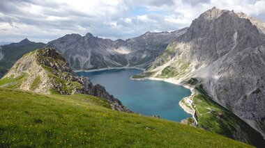 Lünersee | © Golm Silvretta Lünersee Tourismus GmbH Bregenz, Stefan Kothner Lünersee von der Seite | © Golm Silvretta Lünersee Tourismus GmbH Bregenz, Stefan Kothner
